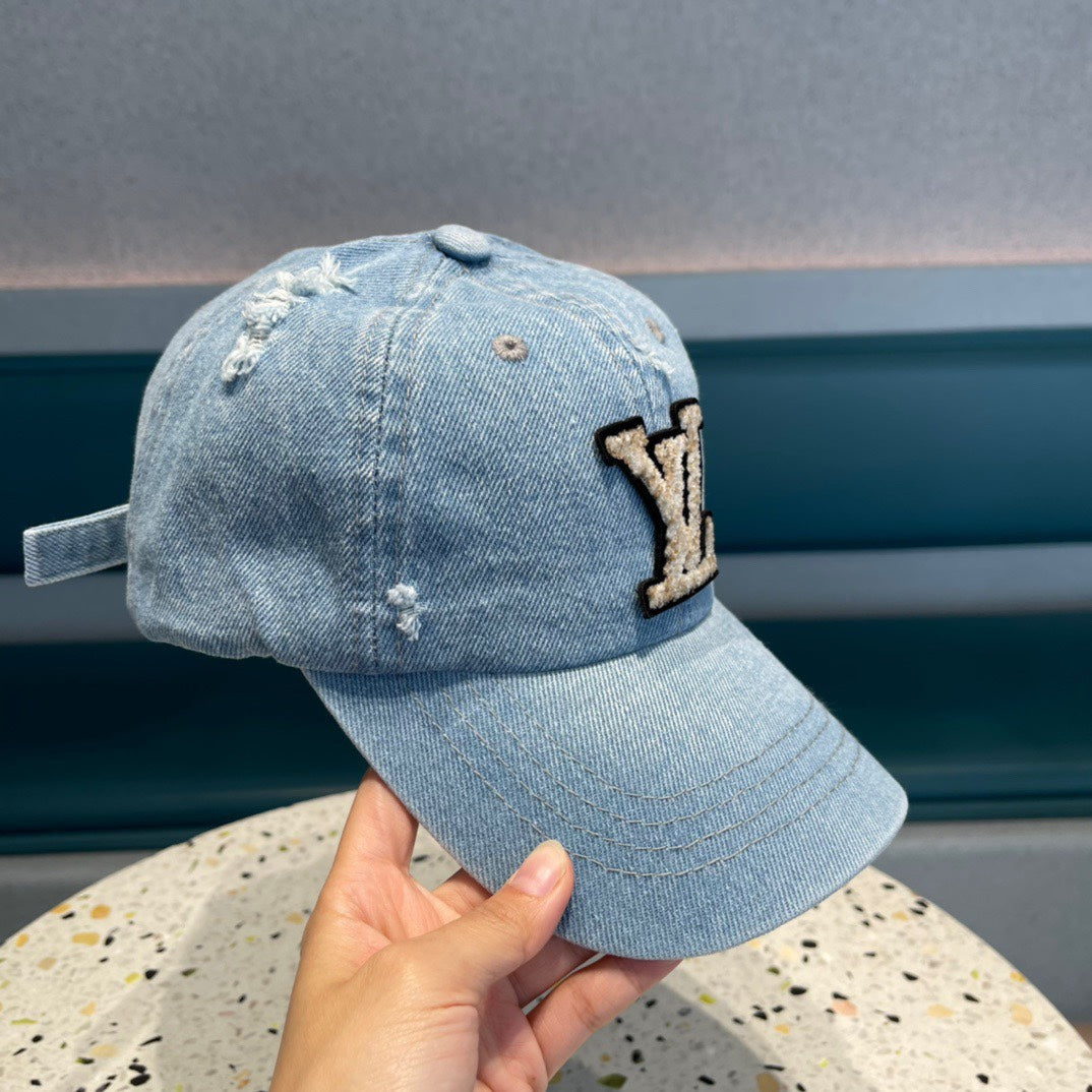 CASQUETTE DE BASEBALL EN DENIM BLEU CLAIR 433086 