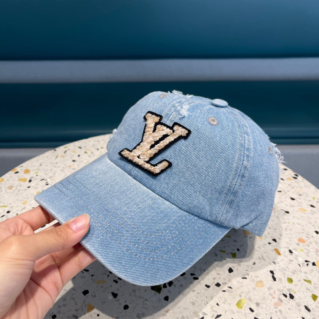 CASQUETTE DE BASEBALL EN DENIM BLEU CLAIR 433086 