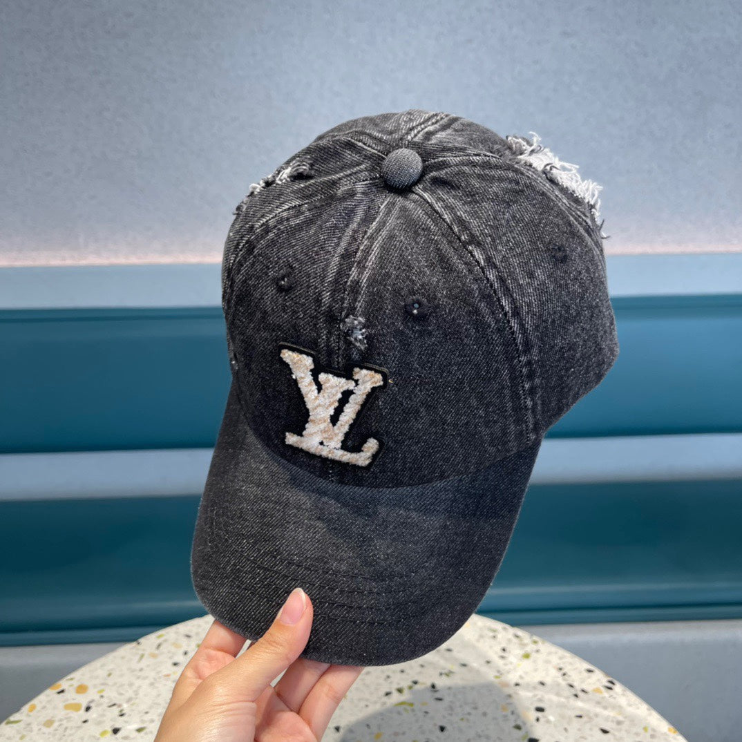 CASQUETTE DE BASEBALL EN DENIM NOIR 433087 