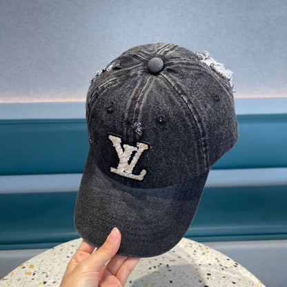 CASQUETTE DE BASEBALL EN DENIM NOIR 433087 