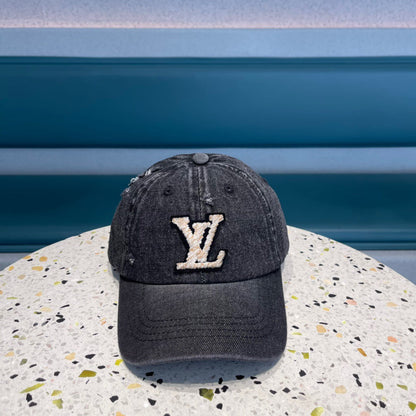 CASQUETTE DE BASEBALL EN DENIM NOIR 433087 
