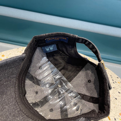 CASQUETTE DE BASEBALL EN DENIM NOIR 433087 