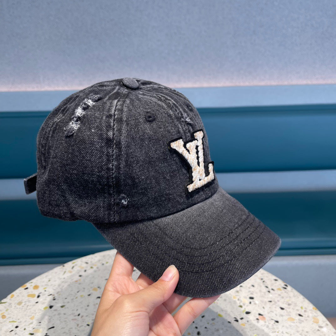 CASQUETTE DE BASEBALL EN DENIM NOIR 433087 