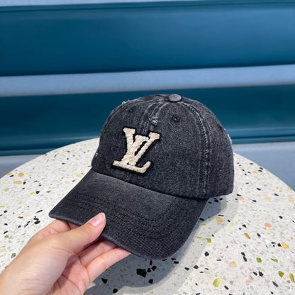 CASQUETTE DE BASEBALL EN DENIM NOIR 433087 