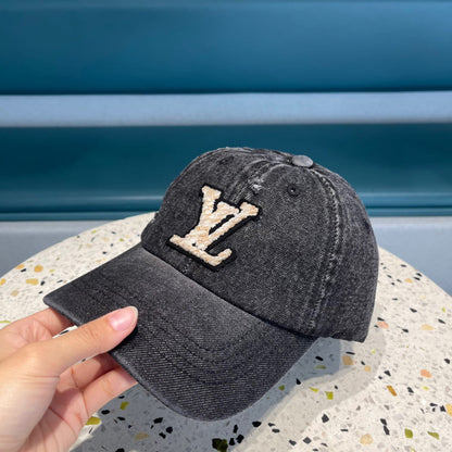 CASQUETTE DE BASEBALL EN DENIM NOIR 433087 