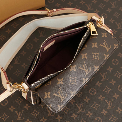 VIVACITÉ 25 EN TOILE MONOGRAMME MARRON QUINCAILLERIE OR