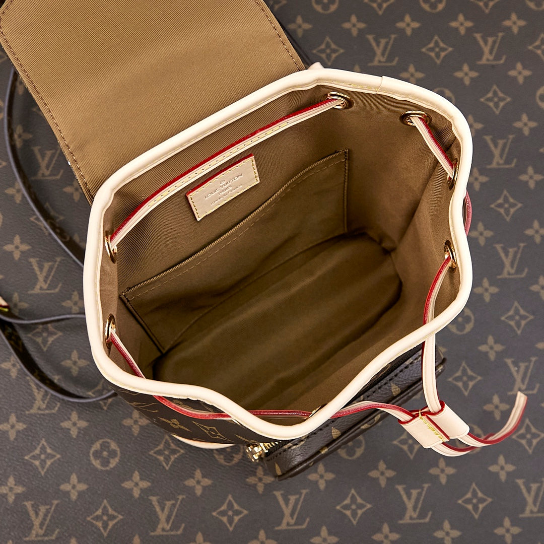 モンスリ ミニバックパック 25インチ ブラウン モノグラム キャンバス
