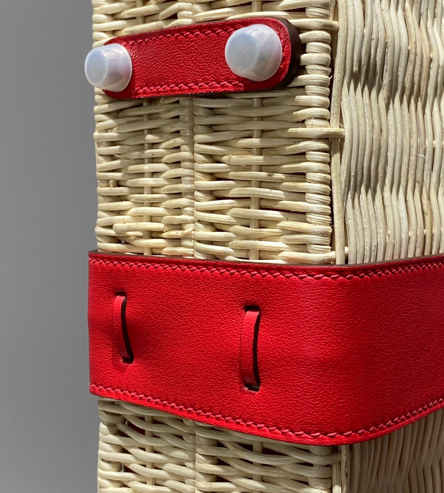 HM Kelly 20 Picnic Kelly Rouge Bambou et Rotin