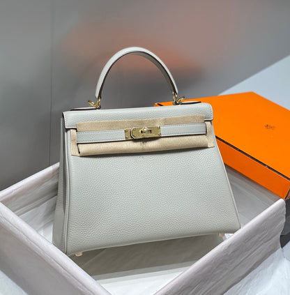 HM KELLY 28CM GRIS CLAIR TOGO QUINCAILLERIE OR