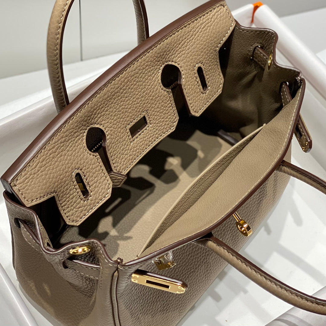 HM バーキン 20cm グリ・トゥルトレル トゴレザー ゴールド金具