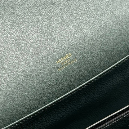 HM SAC ROULIS 18 アーモンドグリーン エバーカラー カーフスキン 237566