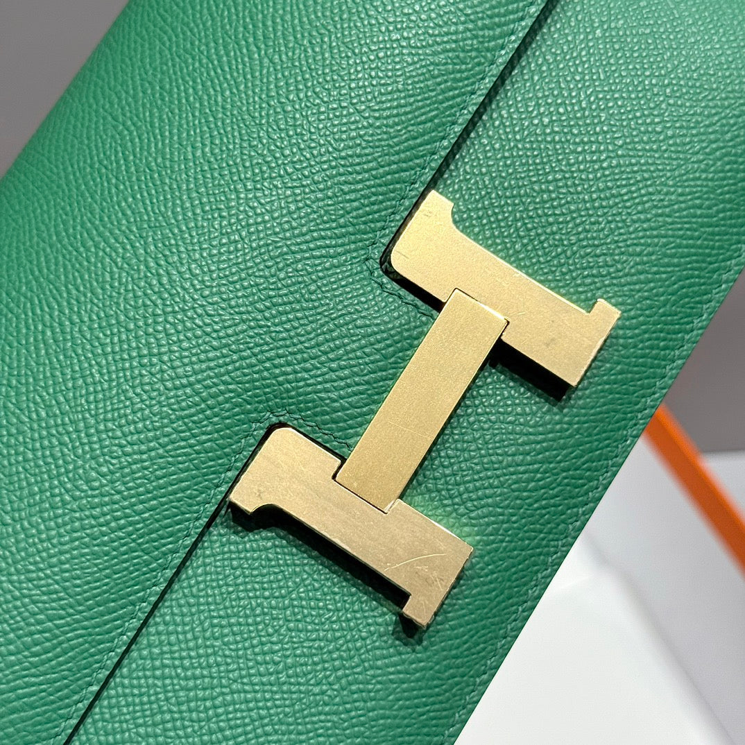 HM Constance Elan 24 Vert Epsom Quincaillerie Or 237332