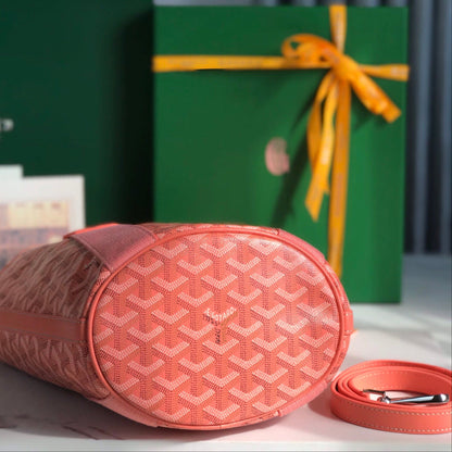 PETIT BELHARRA 24 EN TOILE GOYARDINE ROSE ET AGNEAU