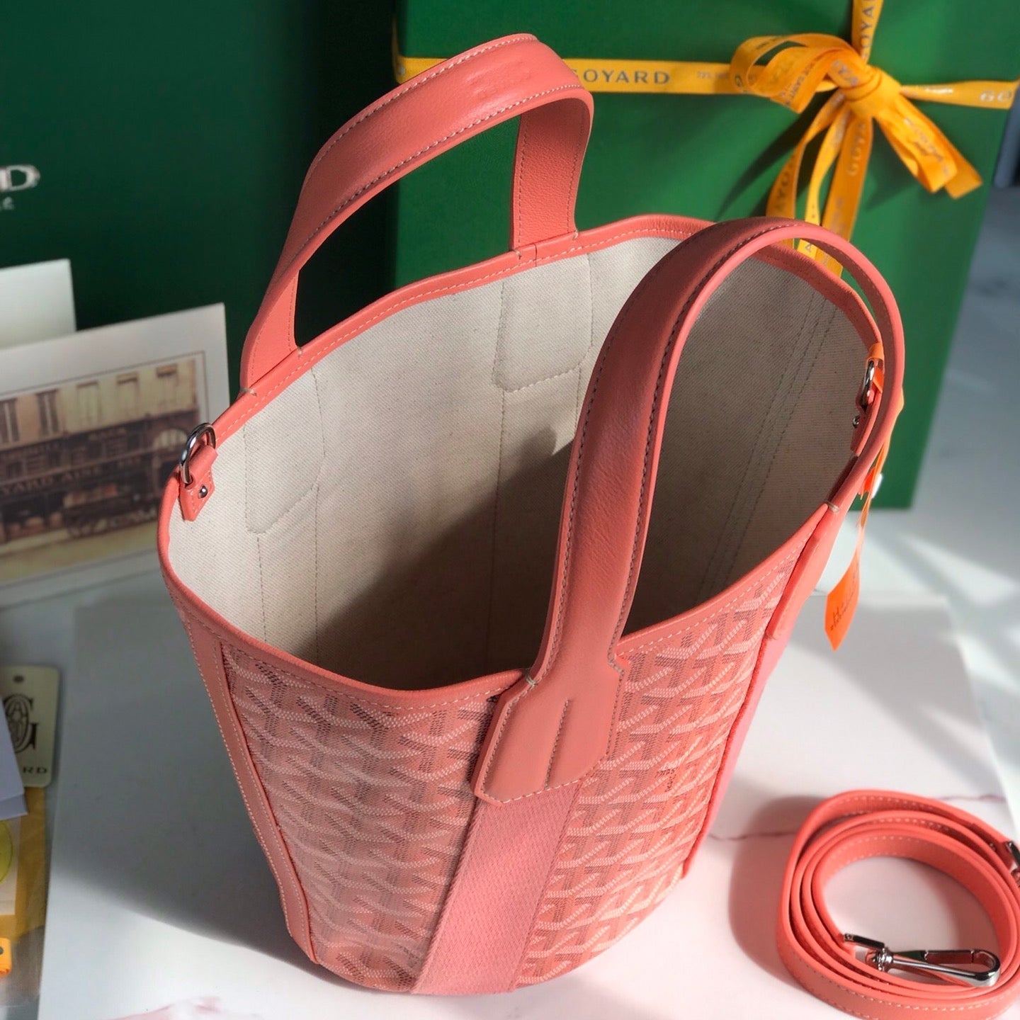 PETIT BELHARRA 24 EN TOILE GOYARDINE ROSE ET AGNEAU