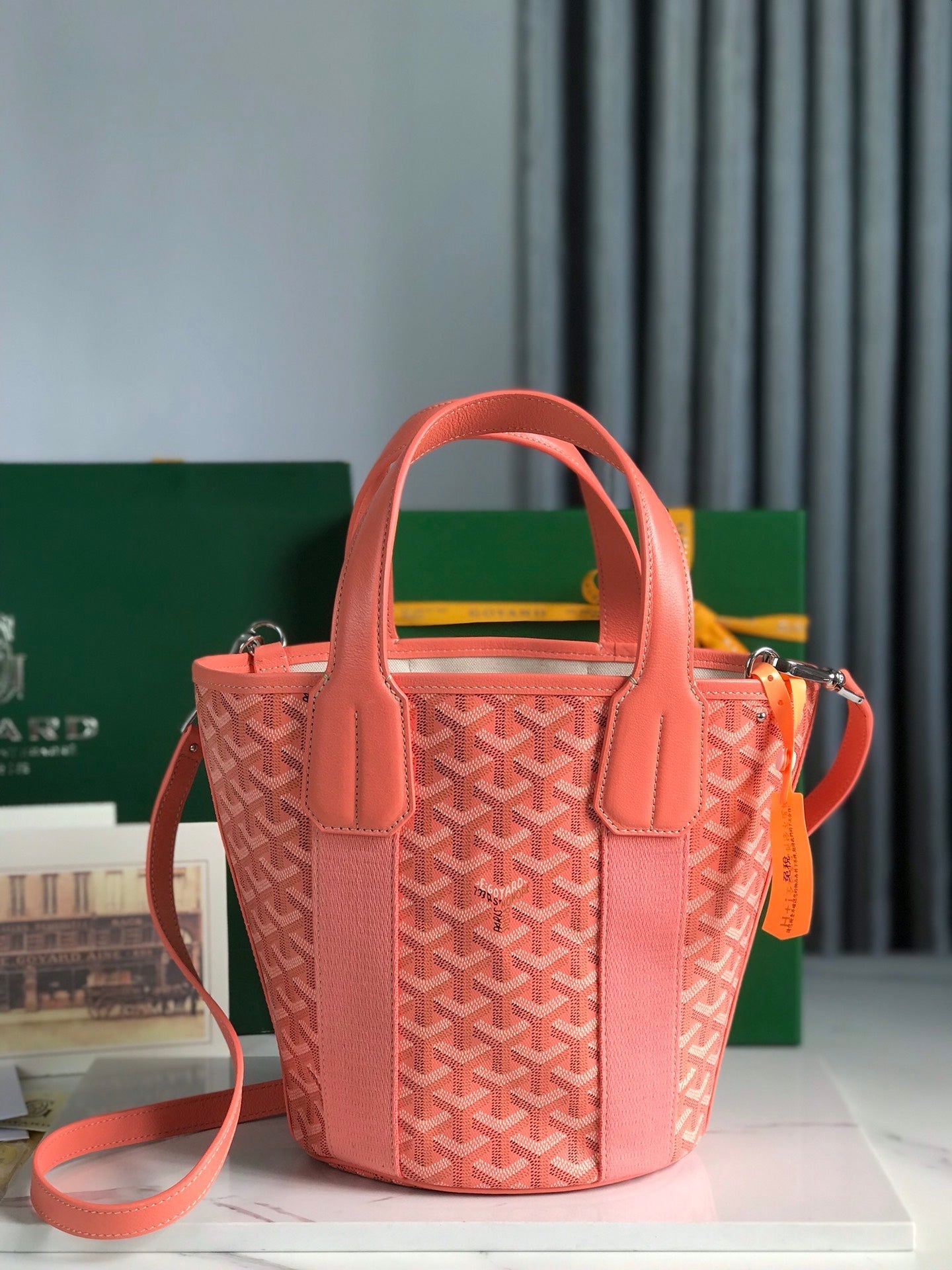 PETIT BELHARRA 24 EN TOILE GOYARDINE ROSE ET AGNEAU