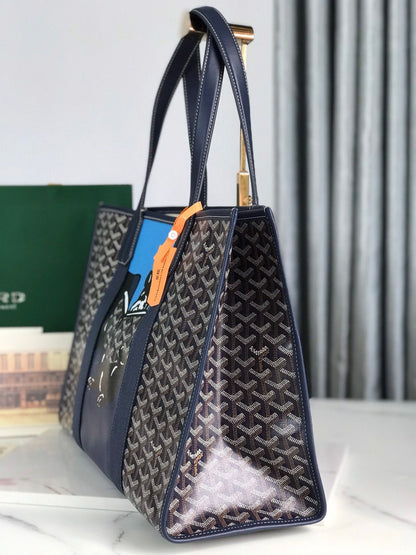 GOYA VILLETTE トート 45 ネイビーブルー ゴヤルダン キャンバス