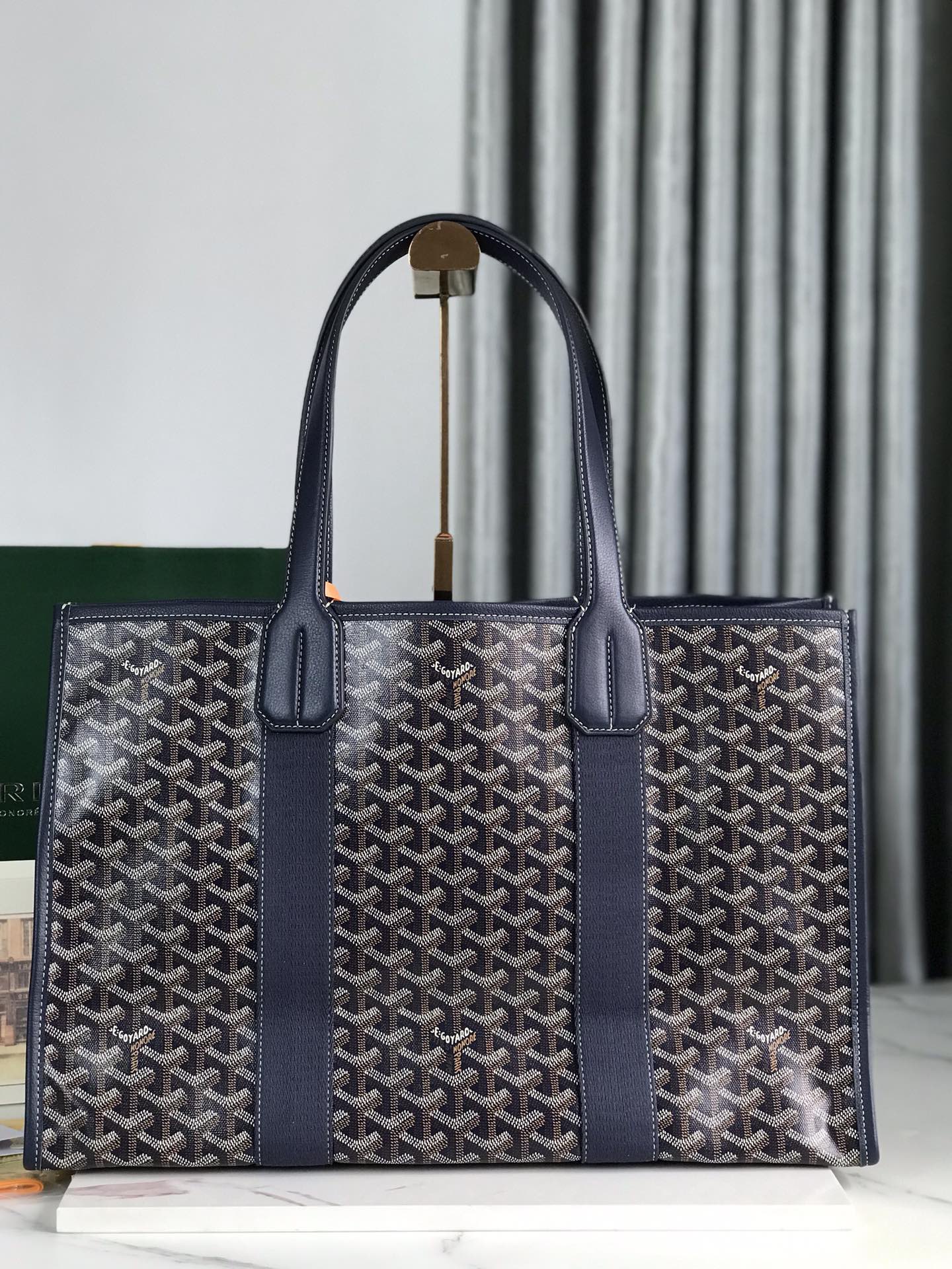 GOYA VILLETTE トート 45 ネイビーブルー ゴヤルダン キャンバス