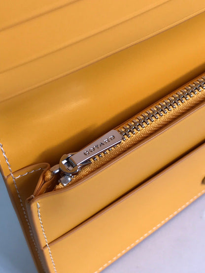 PORTEFEUILLE RICHELIEU 19 EN TOILE GOYARDINE JAUNE