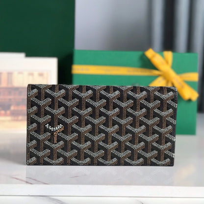 PORTEFEUILLE RICHELIEU 19 EN TOILE GOYARDINE NOIRE