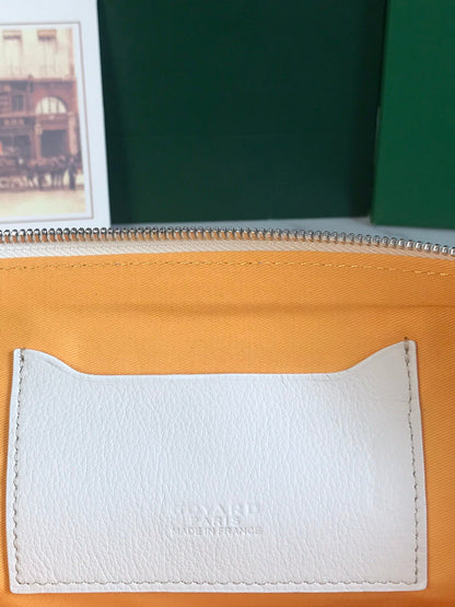 POCHETTE SÉNAT MGM 40 EN TOILE GOYARDINE BLANCHE