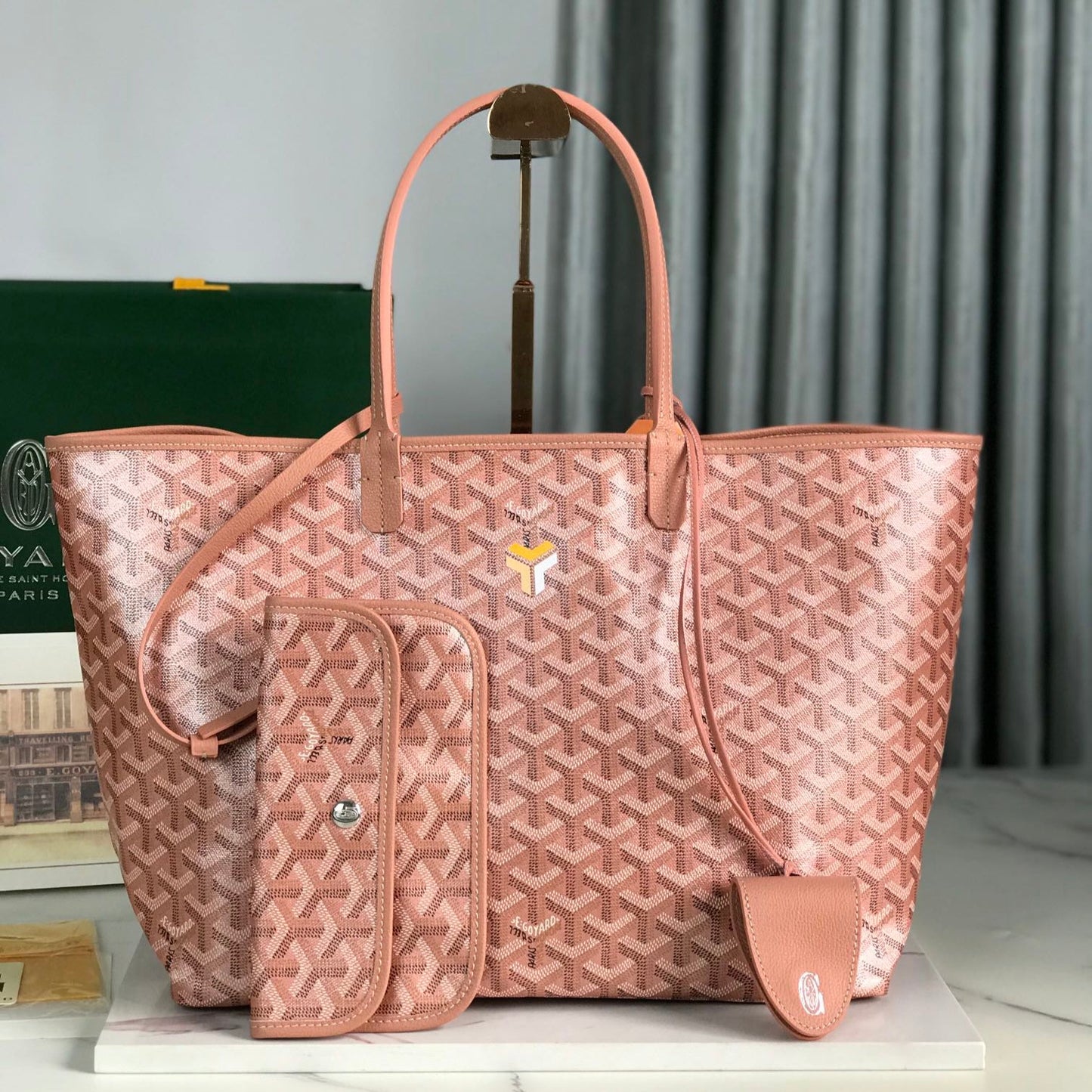 セントルイス PM 34 マンハッタンピンク ゴヤルディン キャンバス＆カーフスキン