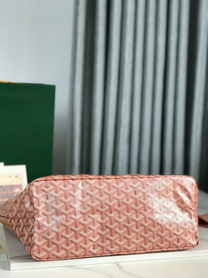 Sac Saint Louis PM 34 cm en toile de veau Chevroches rose