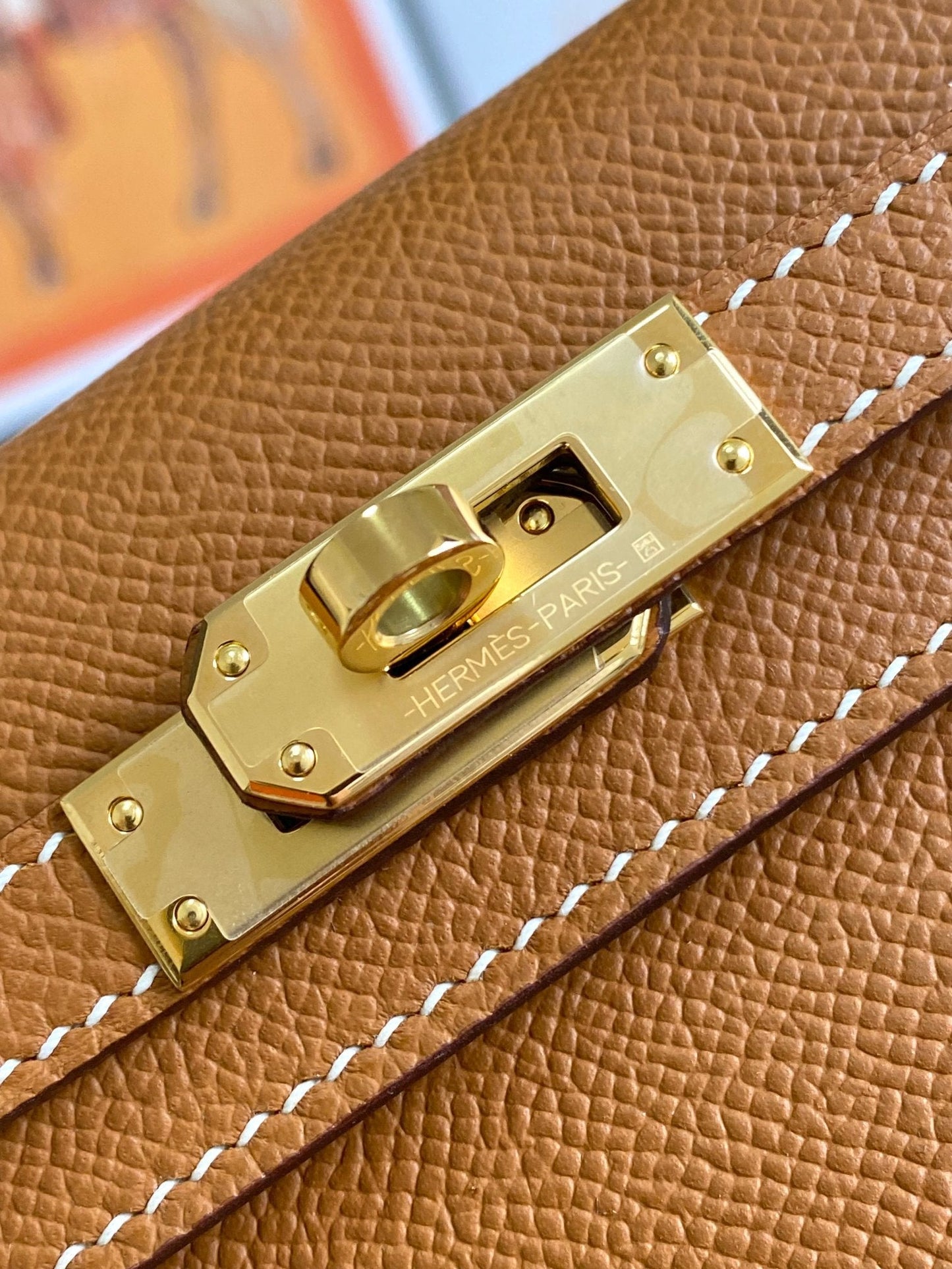 HM Mini Kelly 19cm Gold Epsom Gold Hardware