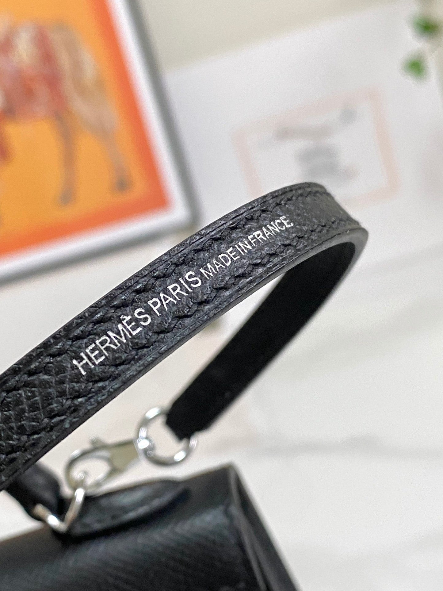 HM ミニケリー 19cm ブラック エプソム シルバー金具