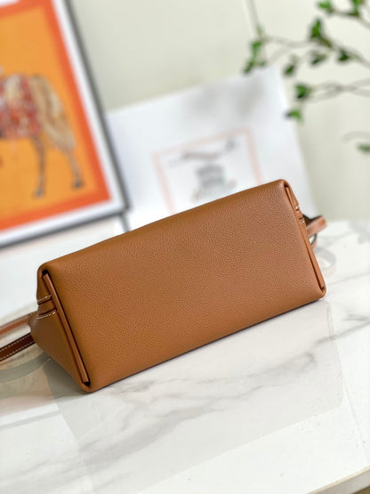 Mini sac HM 24/24 21 cm en cuir Evercolor doré et accessoires dorés
