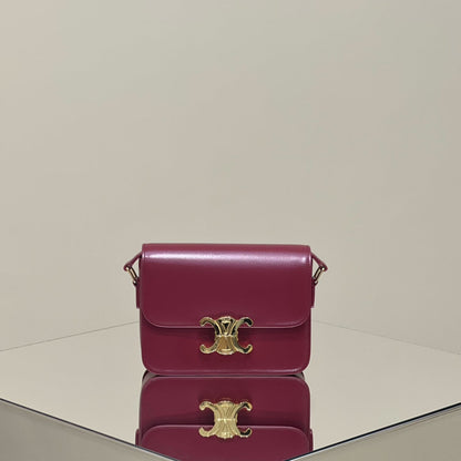 MINI CLAUDE 22 CUIR DE VEAU BRILLANT FANSY VIOLET