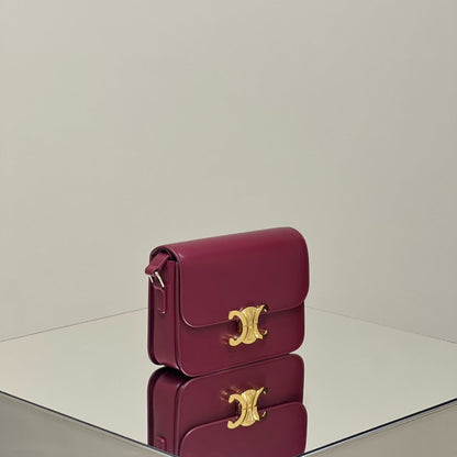MINI CLAUDE 22 CUIR DE VEAU BRILLANT FANSY VIOLET
