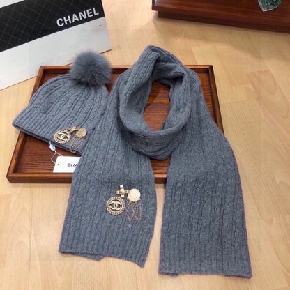 ENSEMBLE TROIS PIÈCES EN CACHEMIRE GRIS REQUIN 424000 