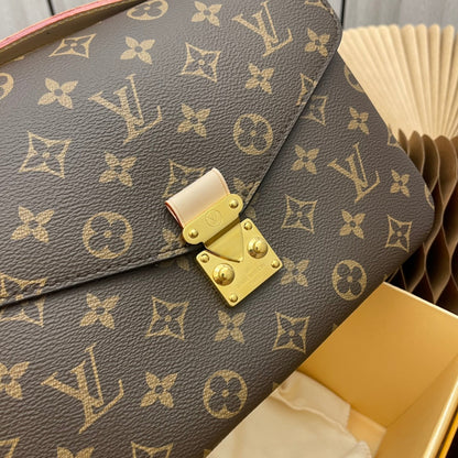 ポシェット・メティス 25 ブラウンモノグラムキャンバス