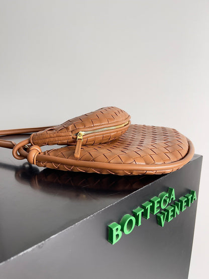 Sac BV GemeIIi 36 cm en cuir d'agneau rouille 209352