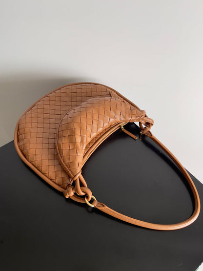 Sac BV GemeIIi 36 cm en cuir d'agneau rouille 209352