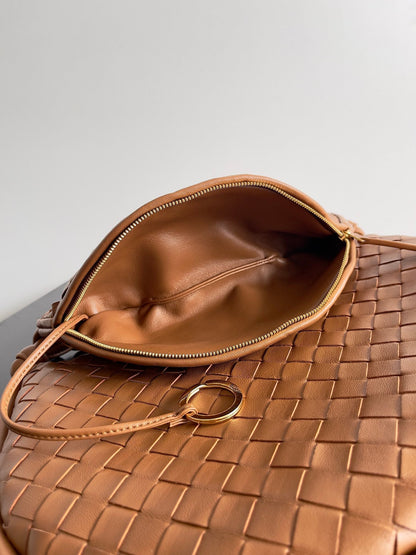 Sac BV GemeIIi 36 cm en cuir d'agneau rouille 209352