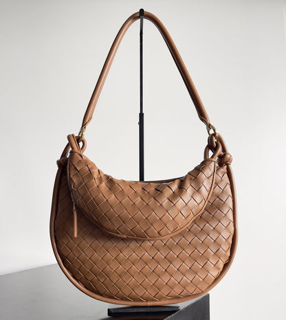 Sac BV GemeIIi 36 cm en cuir d'agneau rouille 209352