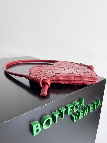 Sac BV Petit Solstice 22cn Cuir de veau rouge 209088