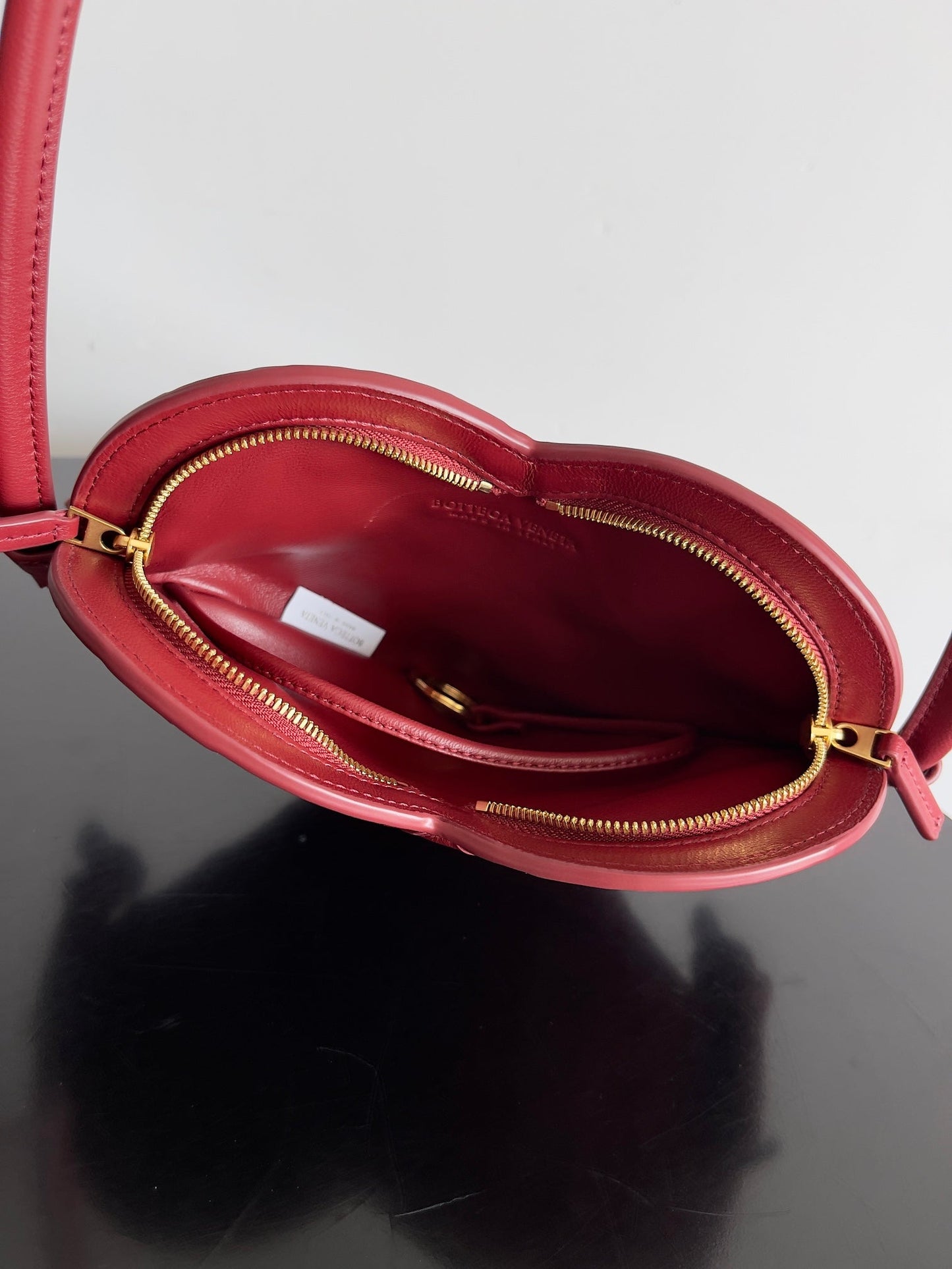 Sac BV Petit Solstice 22cn Cuir de veau rouge 209088