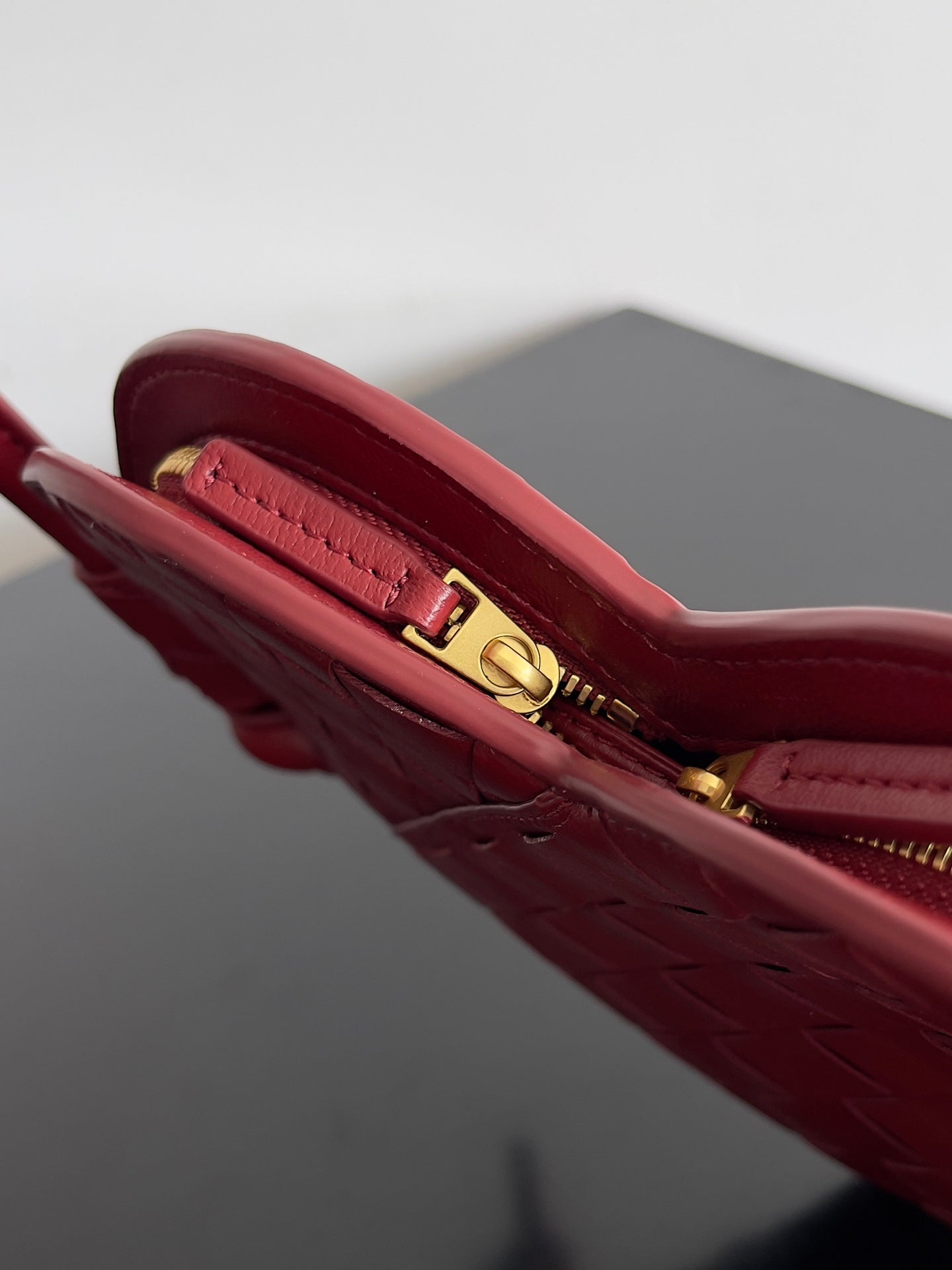 Sac BV Petit Solstice 22cn Cuir de veau rouge 209088