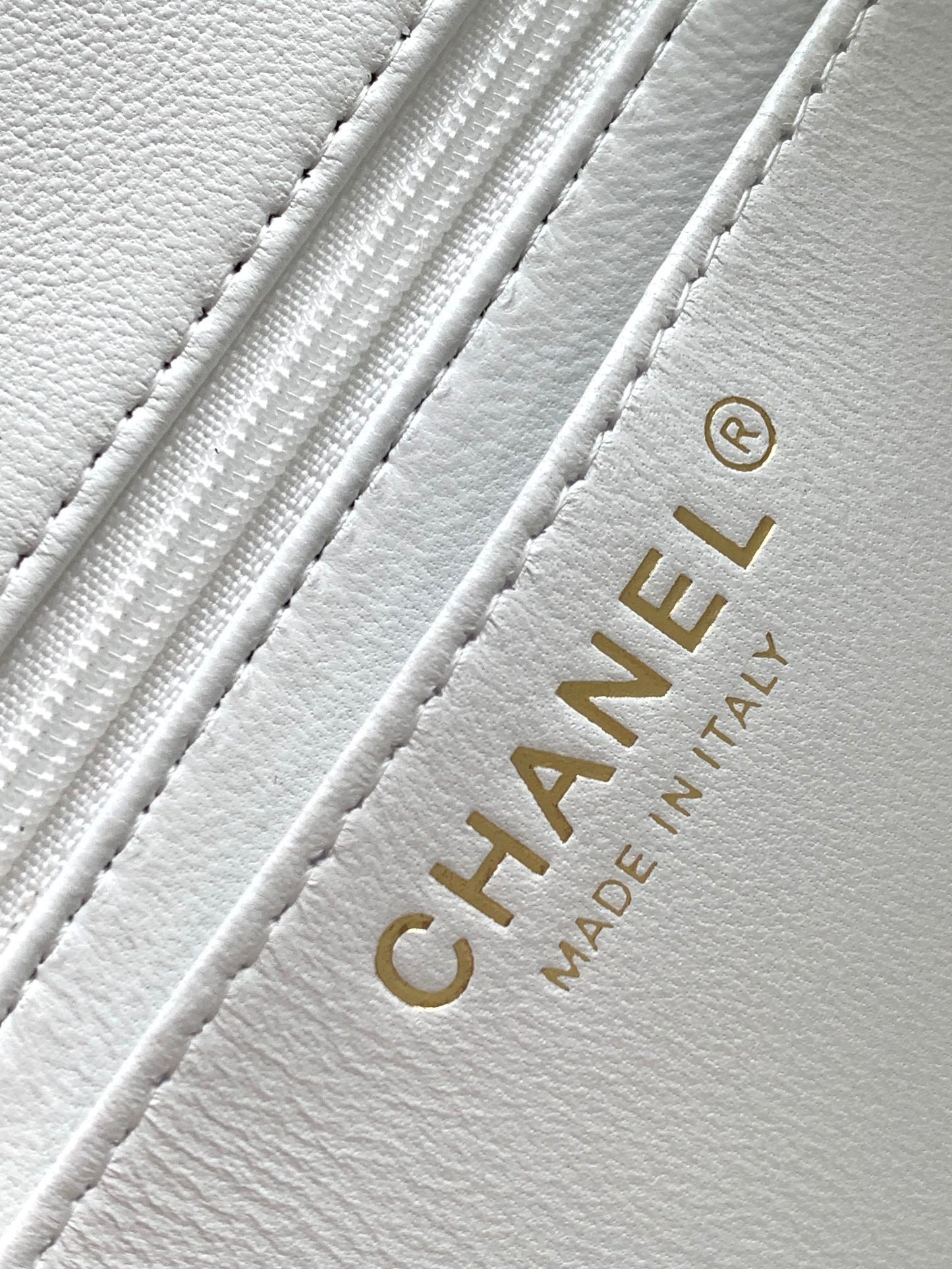 SAC À RABAT CC MOYEN 20 EN TWEED DE LAINE BLANC