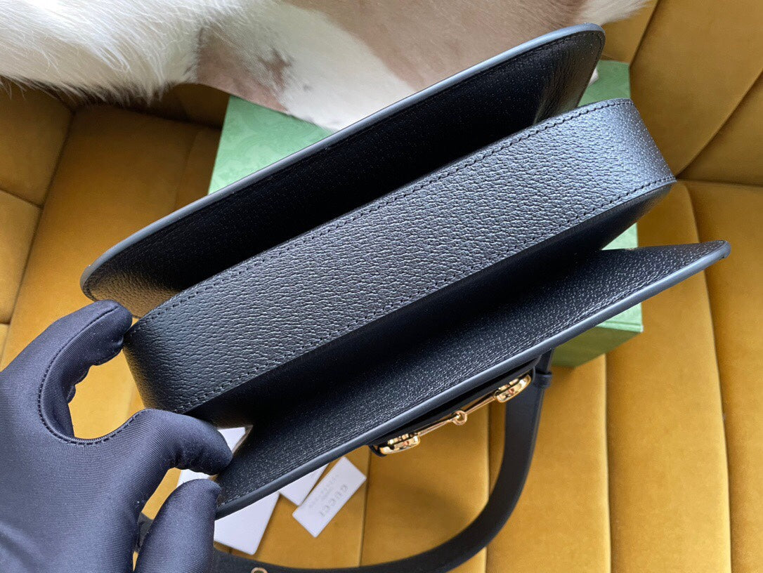 MINI SAC 25 GG HORSEBIT 1955 EN DENIM NOIR