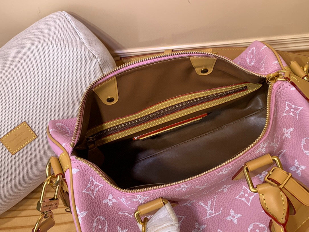 LV スピーディ P9 バンドリエール 30 ピンク パステル カーフスキン 203345