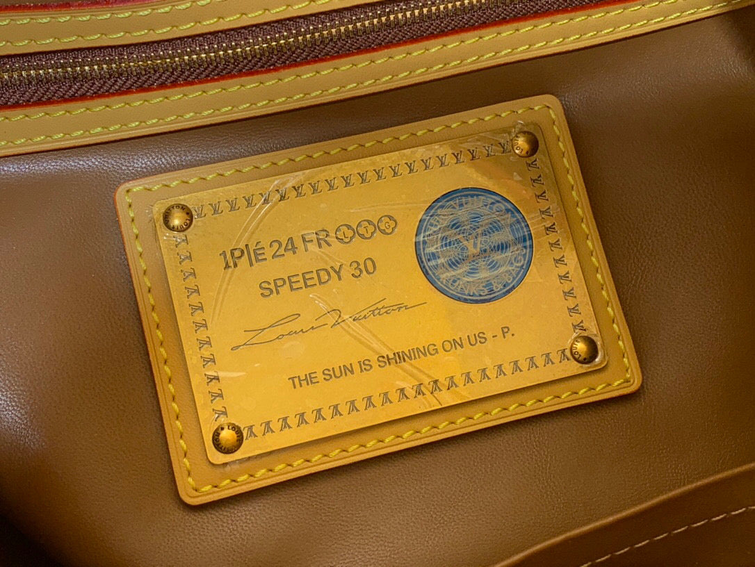 LV スピーディ P9 バンドリエール 30 ピンク パステル カーフスキン 203345