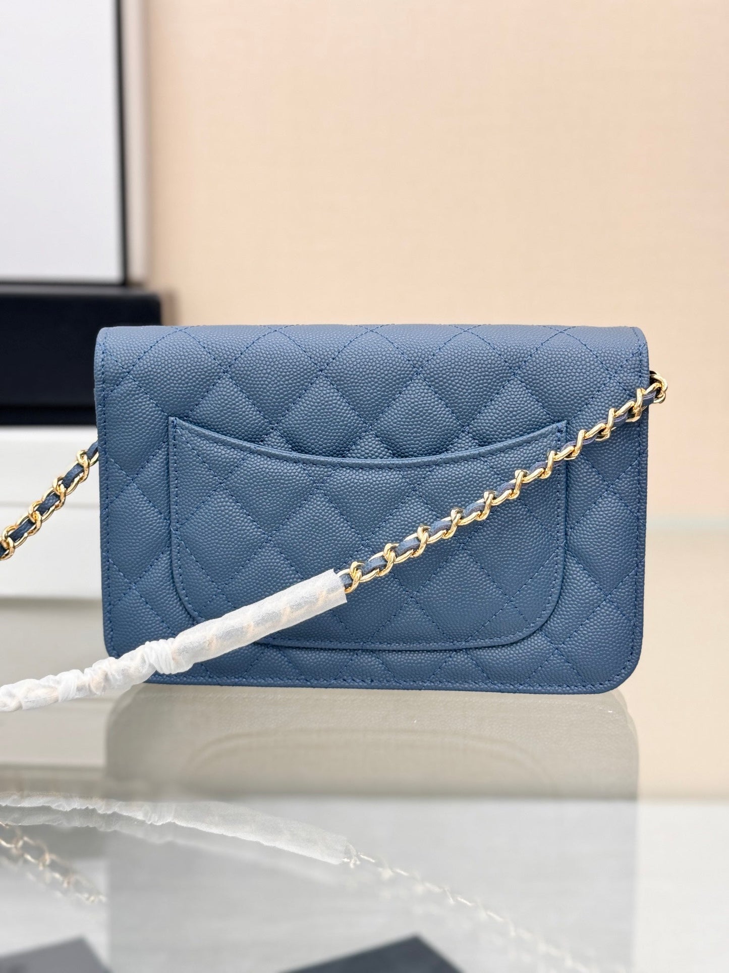 WOC 19CM BLEU JEAN CAVIAR QUINCAILLERIE OR