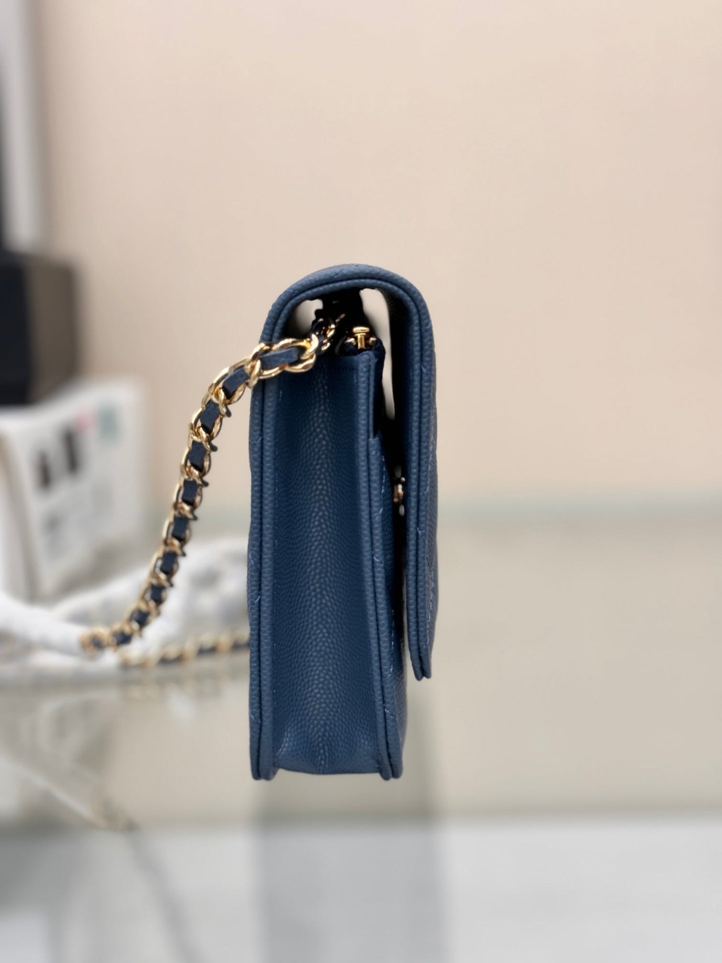 WOC 19CM BLEU JEAN CAVIAR QUINCAILLERIE OR