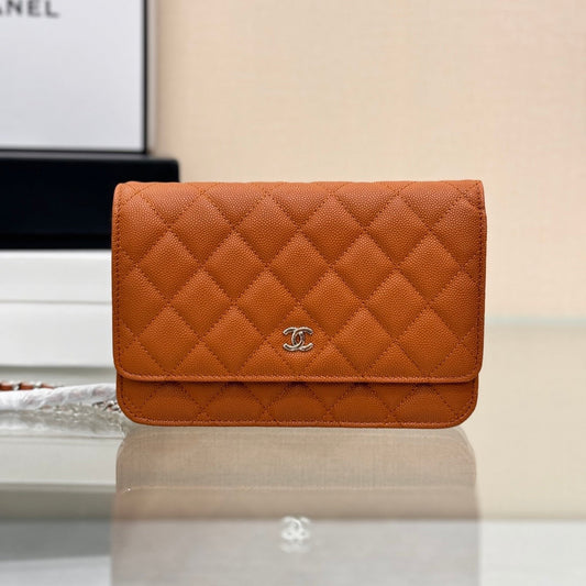 WOC 19CM ORANGE CAVIAR QUINCAILLERIE ARGENTÉE