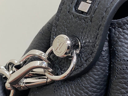 Hand it all pm 29 cm cuir de veau Mahina noir