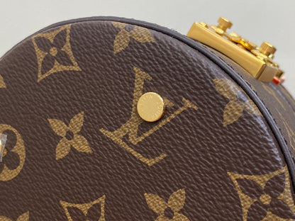 sac lv scott 13 cm en toile monogram marron