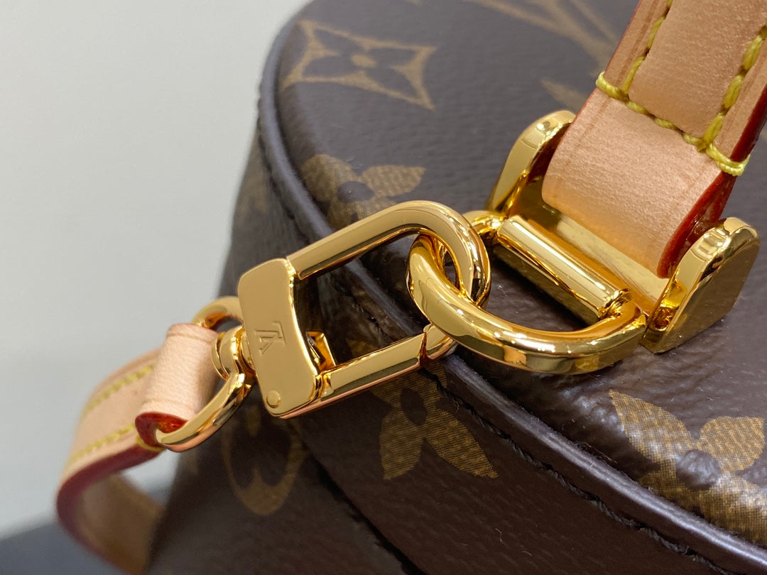 sac lv scott 13 cm en toile monogram marron